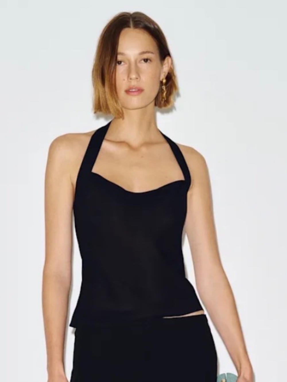 Reformation Hastings Top Black - Size 4